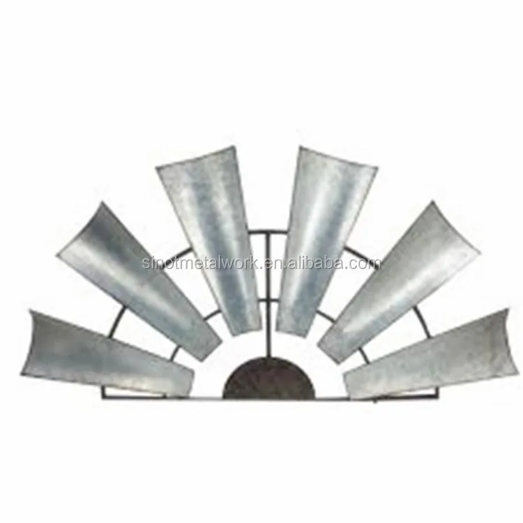 
half metal windmill with 6 blades fans 