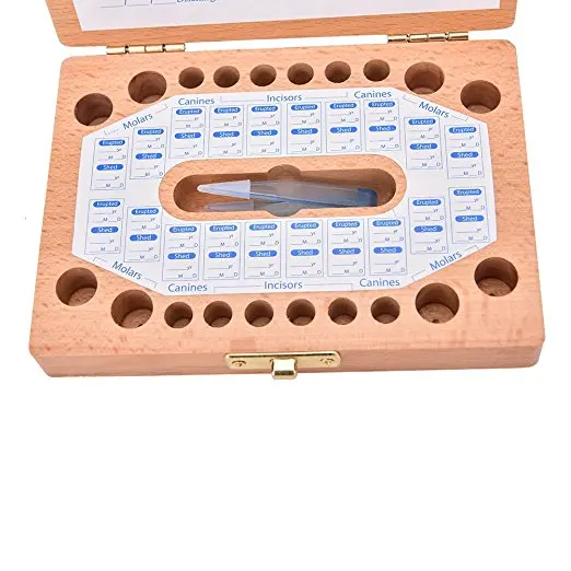 Деревянная коробка для детских зубов для молока в розницу