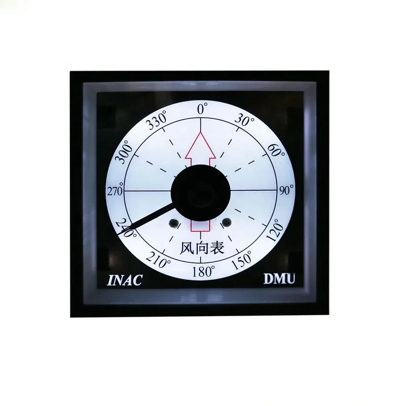 Marine meter Safe to operate BE-96W DC4-20mA 360 degree with backlighting analog panel current Wind direction meter