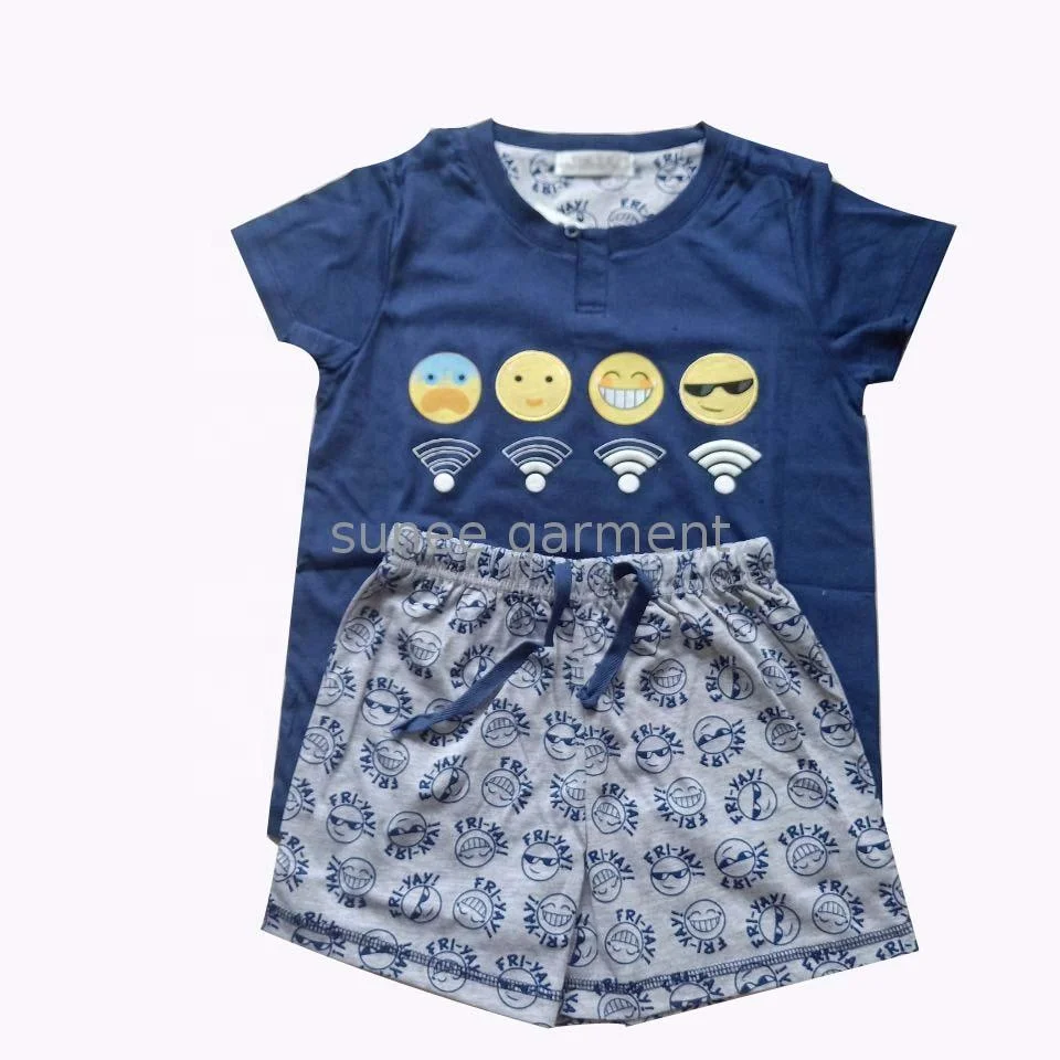 Custom grey summer mens pajamas