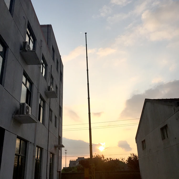 
antenna pneumatic telescopic mast telecommunication tower 