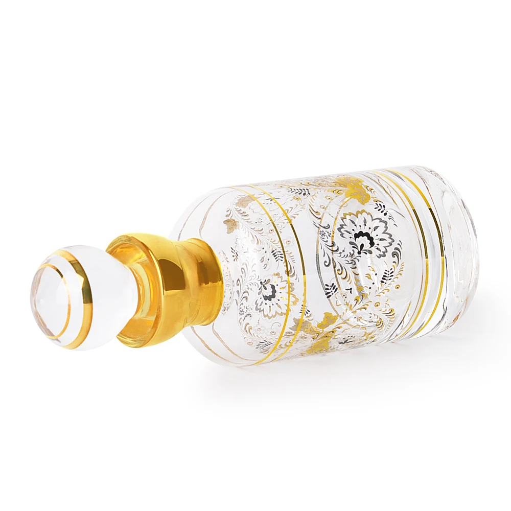 Luxury Mouth Blown Arabic Style Perfume Bottle and Hand Drawing Glass