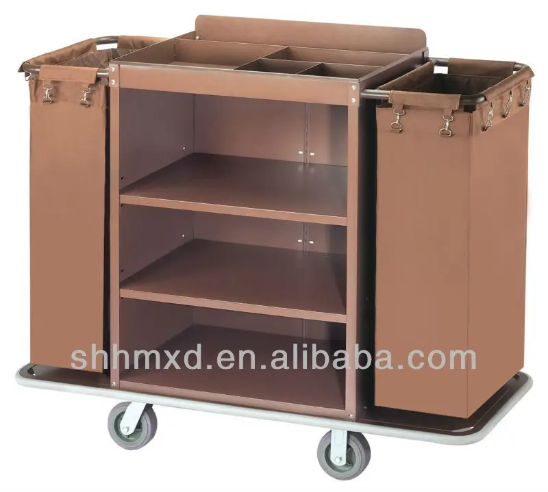 stainless steel hotel laundry trolley