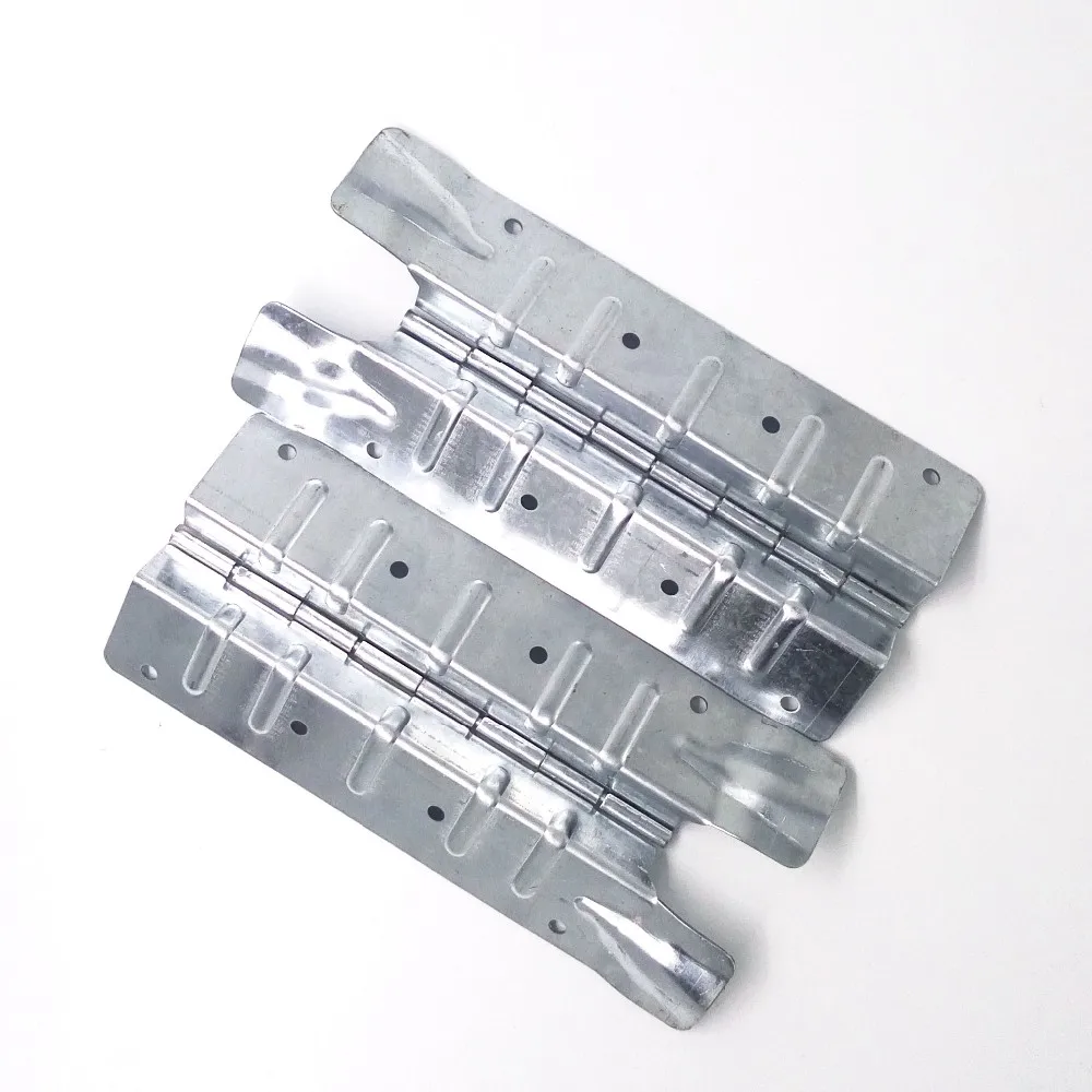 Galvanized pallet collar hinges for wooden box