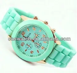 2014 new product geneva silicone watch for ladies women watches made in china cheap silicone quartz watch china manufacturer