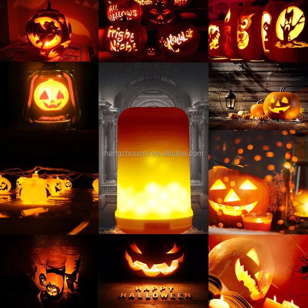 LED Flame Effect Fire Light Bulbs,3 modes Creative with Flickering Emulation Lamps,Simulated Nature Fire in Antique Lantern