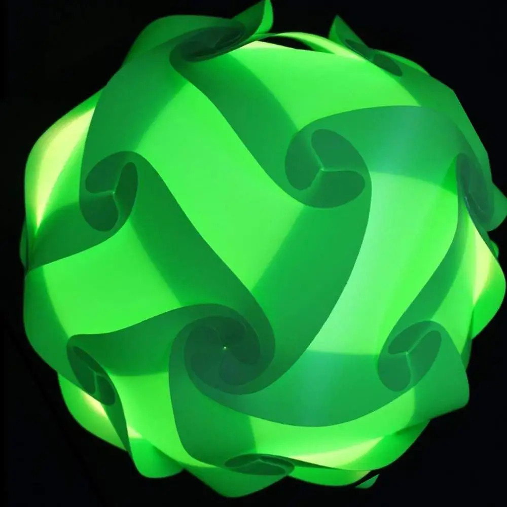 30pcs S M L Jigsaw Light Lamp Shade Elements Modern IQ Puzzle Ceiling Lampshade