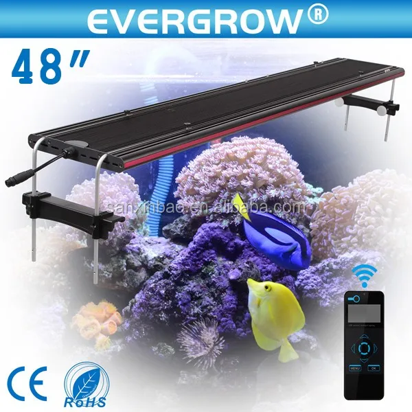EverGrow Hot Sale 240W Coral Reef Marine Aquarium LED Lighting With WIFI/Wire Controller