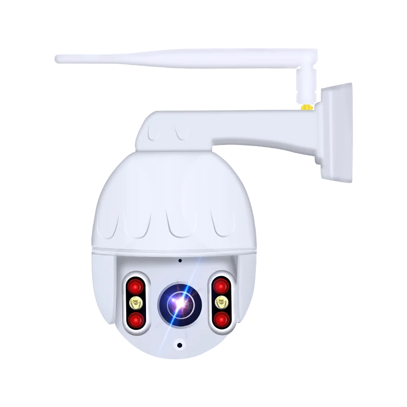 4g Sim Card IR Dome Camera AI Auto Tracking Plastic Housing Smart Security Dome Ptz Ip Camera