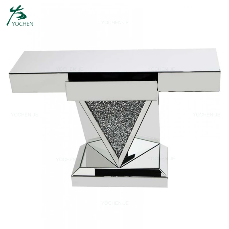 Давить бриллиантовый современный ТВ зеркальный шкаф мебель оптом Стенд Мебель