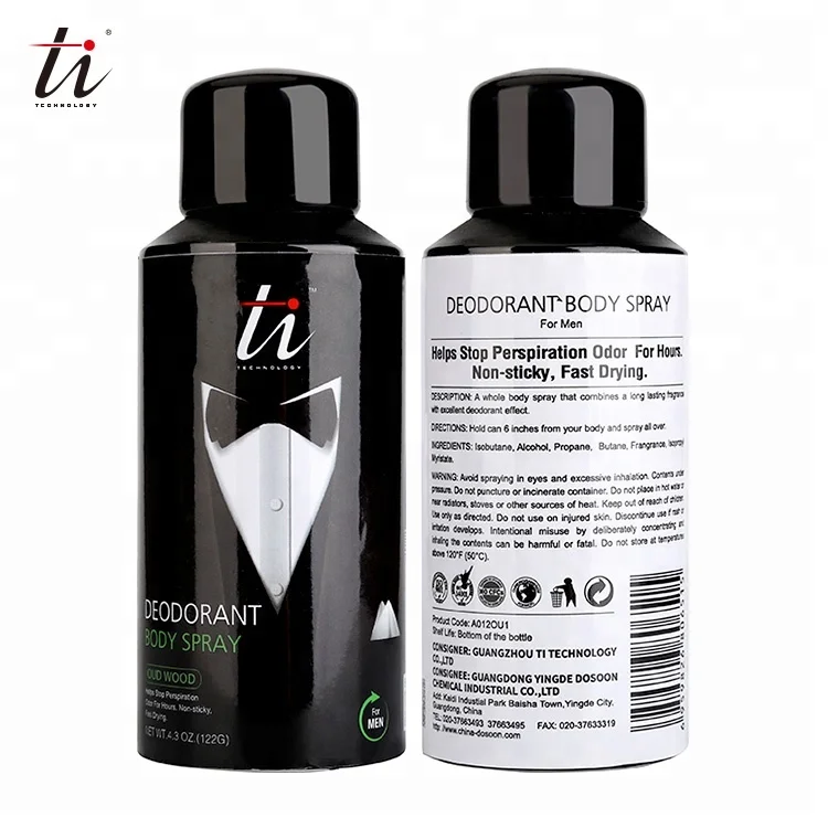 Мужской дезодорант-спрей для тела с деревянными духами OUD, восхитительный ароматизатор для тела, дезодорант-спрей (4,3 унции) для мужчин