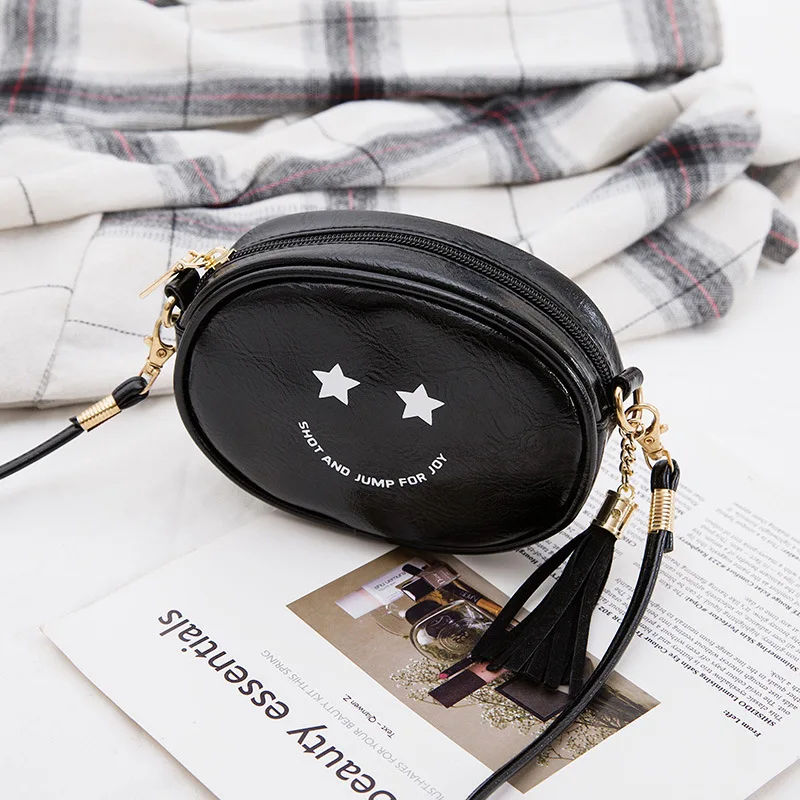 Funnuy Retro Kid Crossbody Bag Smail Face Coin Purse Baby Bag