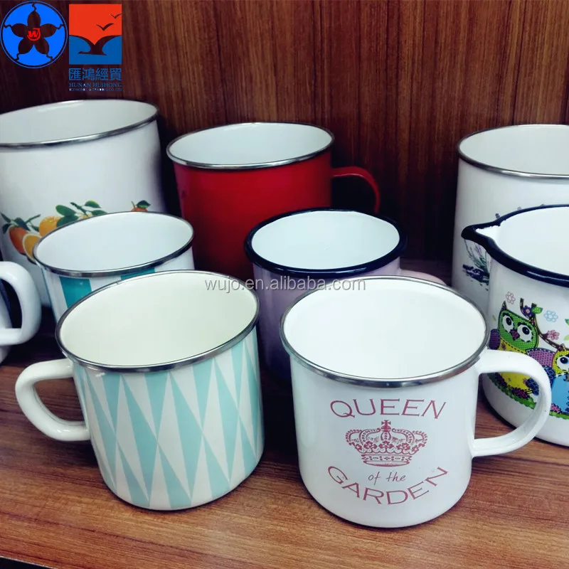  Эмалированная кофейная итальянская кружка Премиум-Качества с индивидуальным принтом