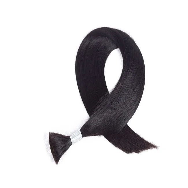 Wholesale cabello natural brazilian human hair bulk extension in dubai best hot selling