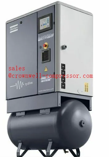 GA11 VSD iPM Atlas Copco oil injected permanent magnetic screw air compressor GA11 VSD iPM 11Kw 15HP 50Hz 60Hz