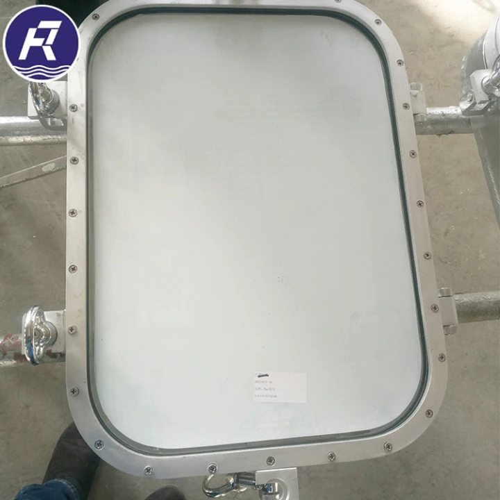 Aluminium frame porthole sliding window locks for boat with deck light