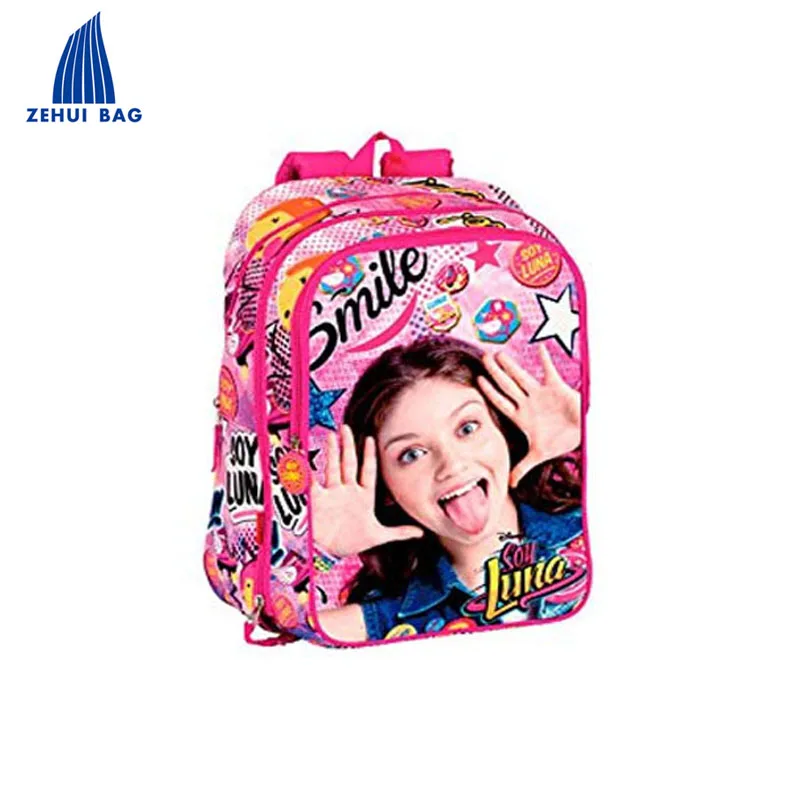 
Soy luna smile cute picture of school bag delsey luggage kids trolley school bags for children 