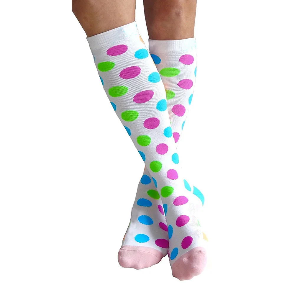OEM Service Colorful Unisex Knee High Travel Flight Compression Socks For Travel Sport FOB Reference Price:Get Latest Price