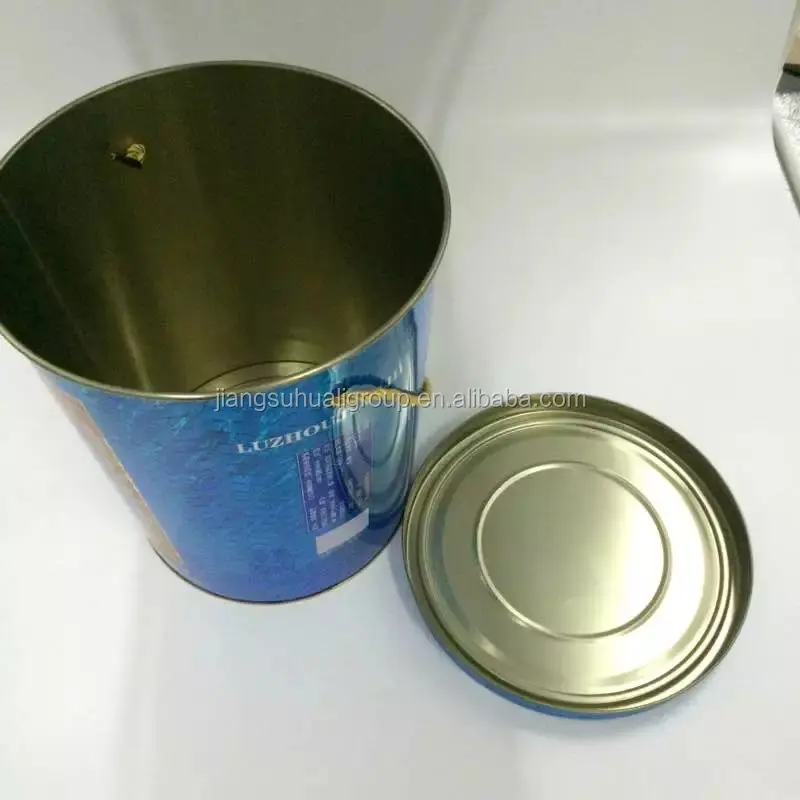 
Custom printed wine tin bucket ice bucket tin barrel 