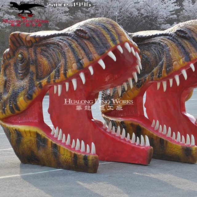 Вход динозавра из стекловолокна на заказ