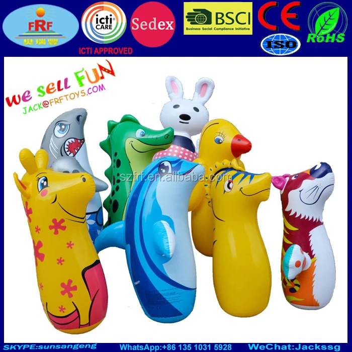 Рекламные подарки игрушки животных Дизайн ПВХ надувная корова талисман мешок боп