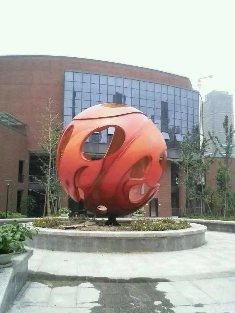  Современная известная скульптура в виде цветка лотоса из нержавеющей стали для украшения сада