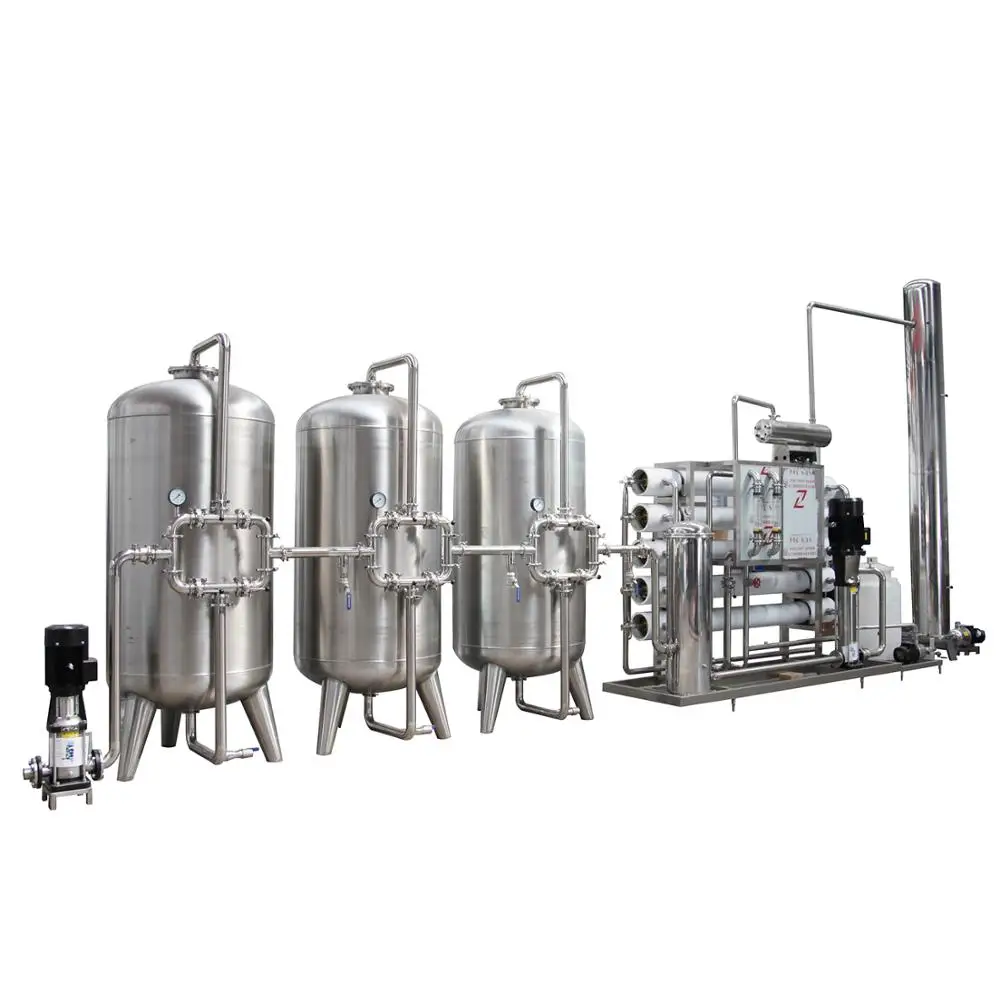 Durable drinking water production plant for small business