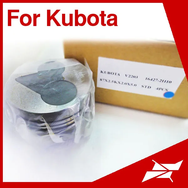 V2203 87 мм поршень двигателя для трактора Kubota
