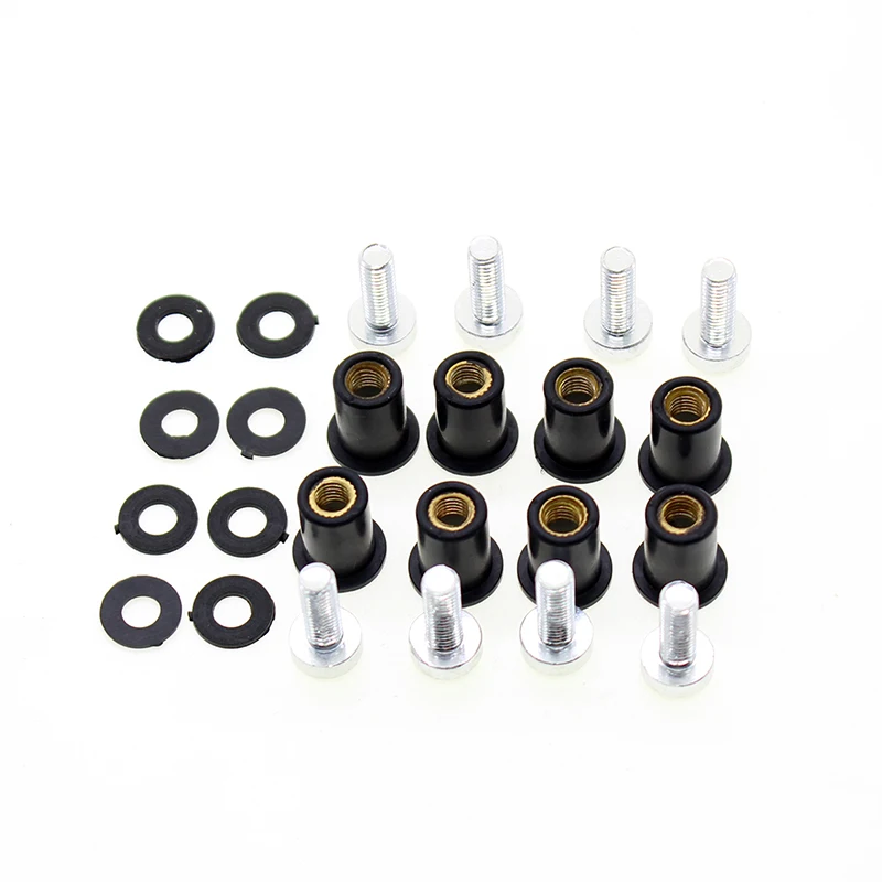 Brand- new motorcycle parts aluminum plastic material windshield bolts racing windscreen screw fits CBR600