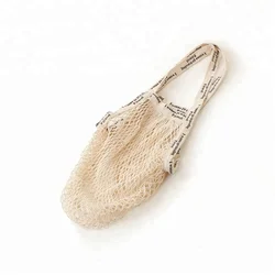 P.travel Eco Friendly Foldable Cotton String Rope Mesh Net Beach Produce Shopping Grocery Tote Bag Canvas bags