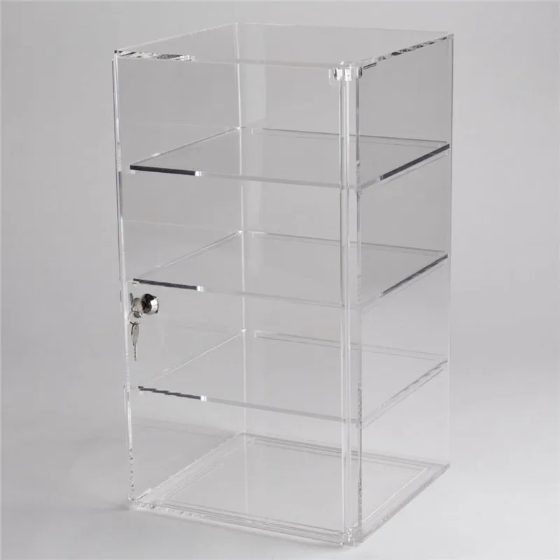 Acrylic Countertop Display Case Locking Security Showcase