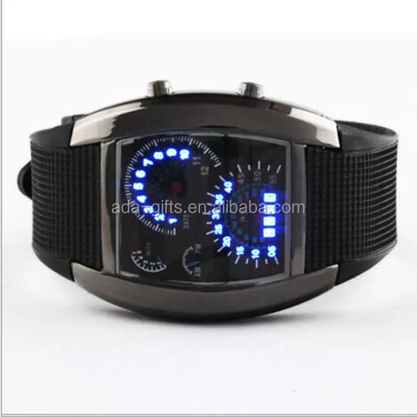 Turbo Sports Car Meter fashion mirror led watch women men cool led watch