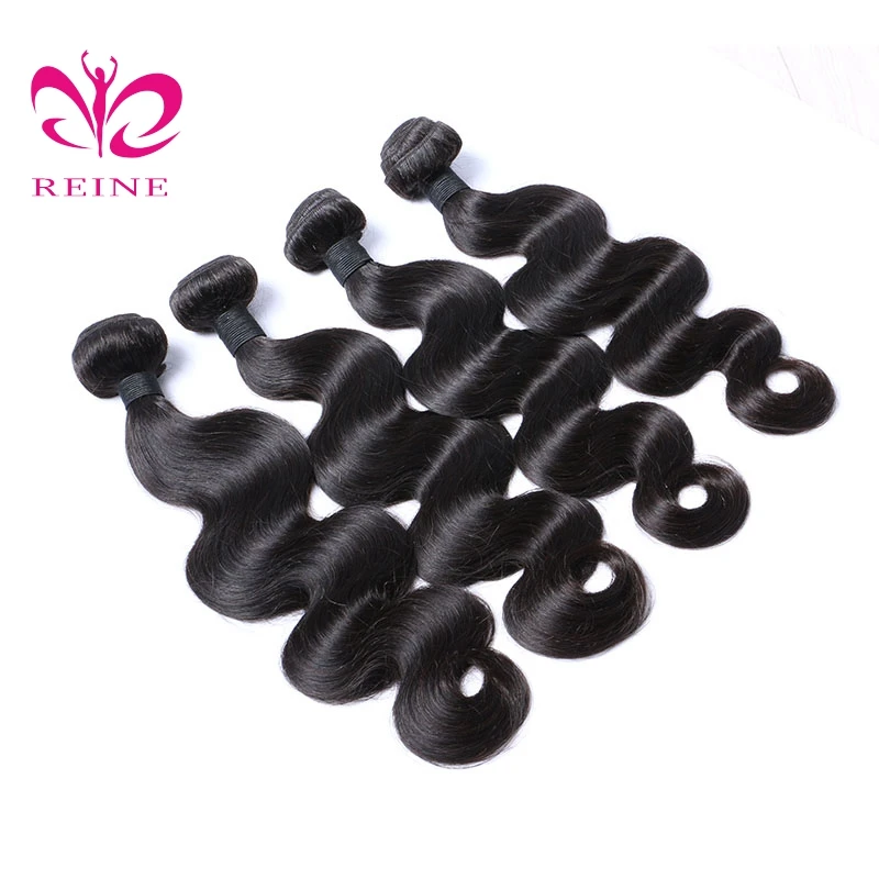 REINE 100% Human Virgin Mink Brazilian Woman Long Hair Raw Virgin Unprocessed Human Hair 9A grade remy hair