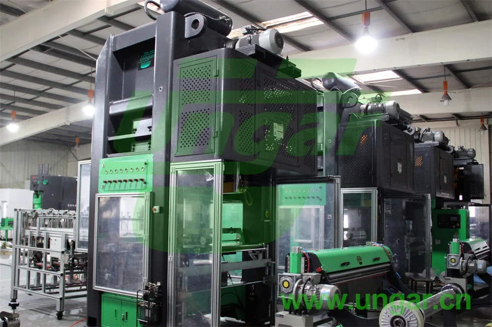 
Airline Aluminium Foil Food Container Lunch Box CNC Forming Machines (UN-110T) 1100KN H-Type Aluminum Foil Machine UNGAR 