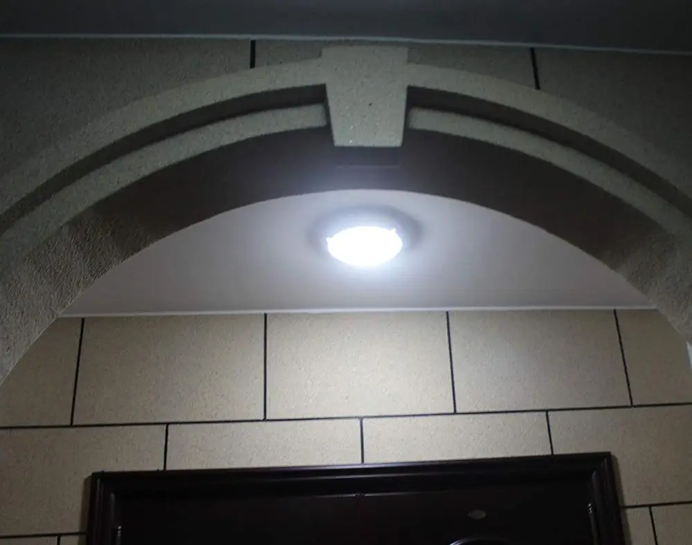 IK10 IP65 PC Antiflaming Surface Mounted LED Oyster Ceiling Light with Dimmable Microwave Sensor