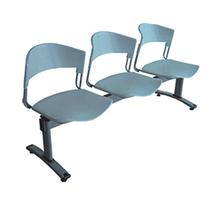 Commercialfurniture general used 3 seater public waiting plastic chairs