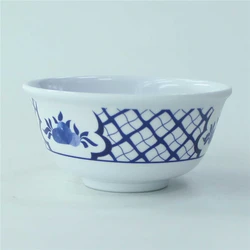 22 pcs multi shape China blue-white super ware tableware set melamine dinner sets