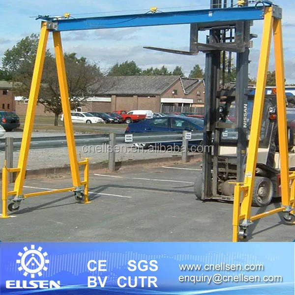 Light duty 3ton portable gantry crane