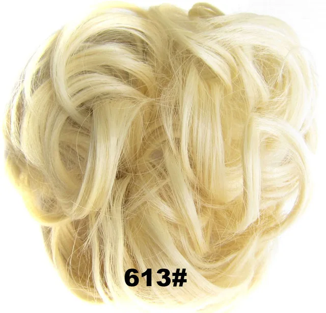 
Women Natural Red Blonde Black Brown Synthetic Hair Hair Extension Roller Fast Bun Donut Chignon 