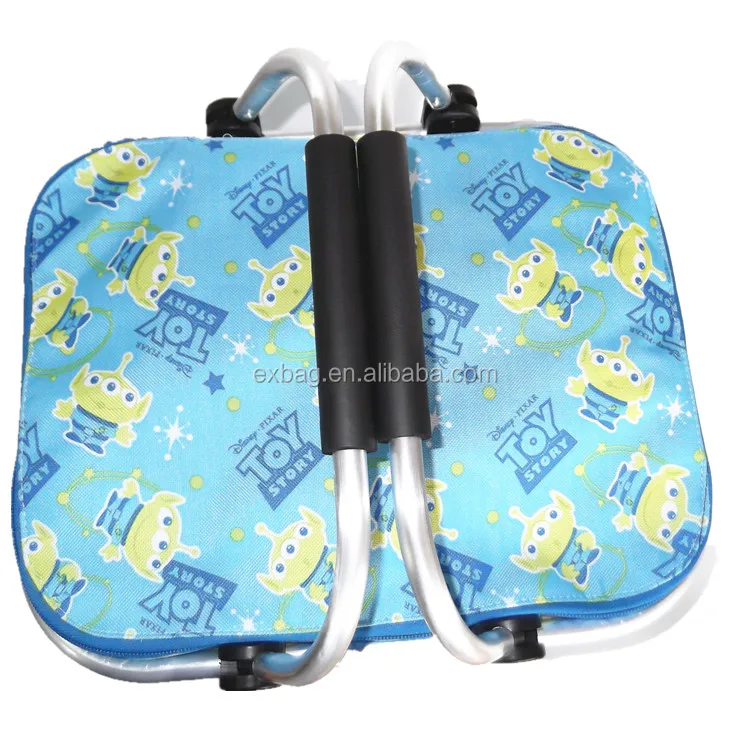 
Large aluminum frame shopping basket for seafood cool 