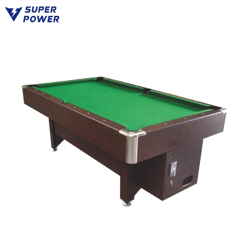 Popular style coin operated coin pusher pool game billiards
