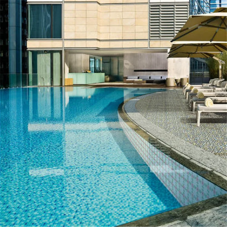 Artificial marble floor tiles painted by inorganic blue ceramic pigment from china suppliers