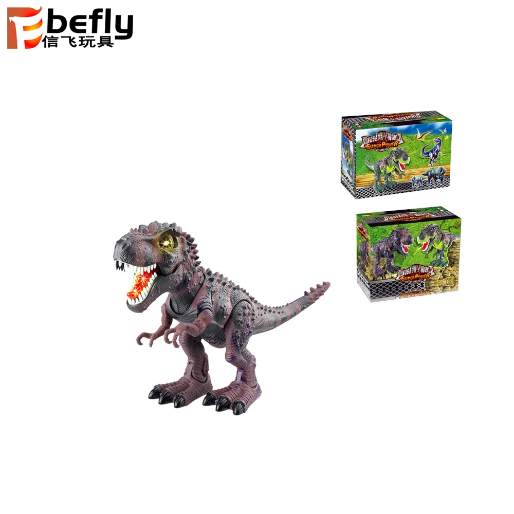 B/O walking t-rex dinosaur toy with light and sound