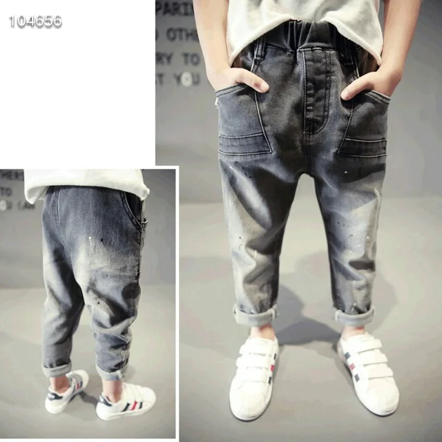 Детские брюки, джинсы для мальчиков на весну и осень, новинка 2019, брюки для мальчиков, брюки, брюки, детская одежда в Корейском стиле