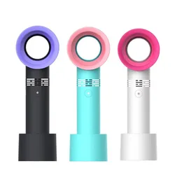 Портативный мини-кулер без листьев, перезаряжаемый портативный USB безлопастный вентилятор