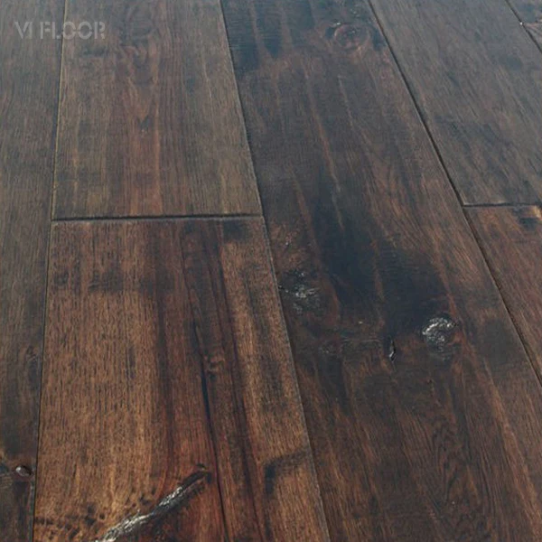 Rustic Plank Hickory Wood Flooring, China Engineered Hickory Flooring