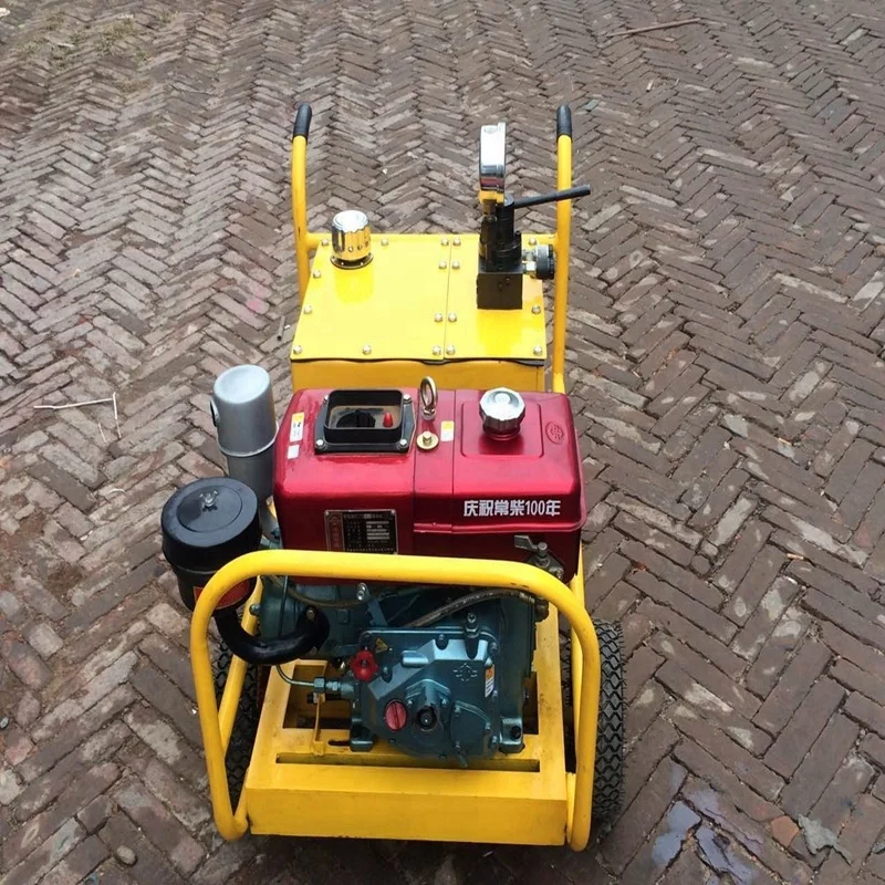 Rock stone splitting wedge and feather for hydraulic rock splitter