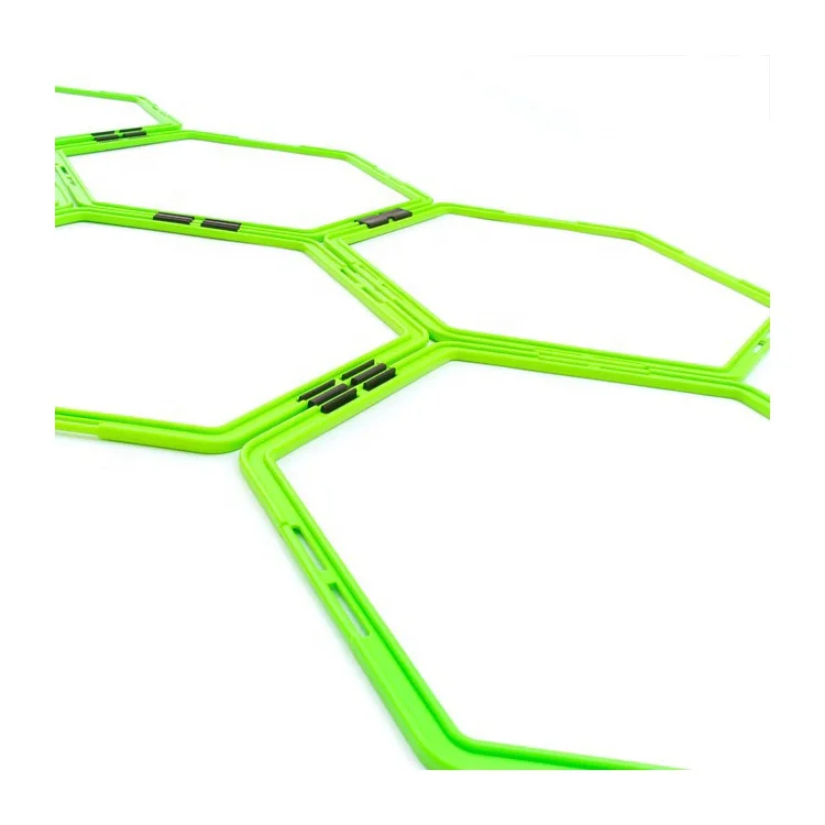 Hexagonal Agility Ladder Speed Rings Training Ladder Hurdles for for Agility Footwork Training & Vertical Jump Workouts