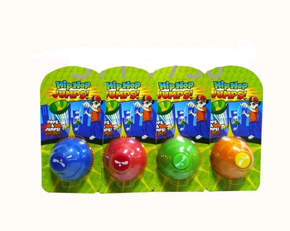 Hot selling Half Jumping ball camouflage color Natural rubber pops toys