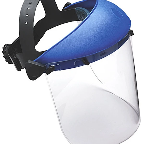 transparent petg visor and pc visor helmet with visor manufacturer pass ANSI/ISEA Z87.1-2010